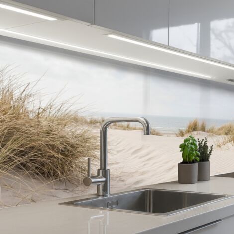 Kitchen Splashback Clouds - Dune landscape - Sand 250x80 cm