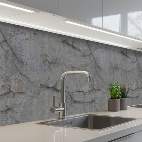 Kitchen Splashback Old - Concrete - Wall 250x80 cm