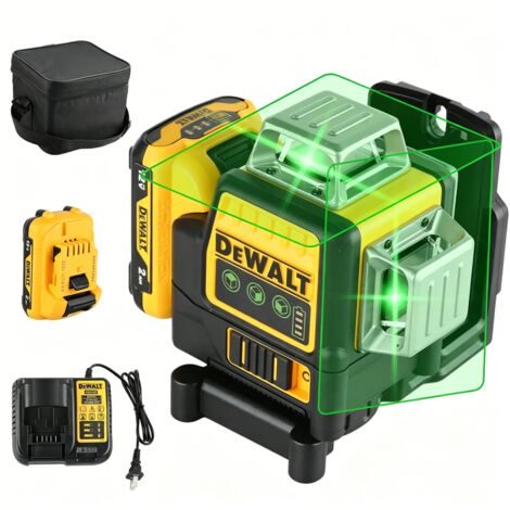 DeWalt DW089LG Laser verde 360° a 12 linee con batteria e caricabatterie