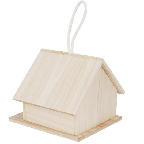 Robustes Vogelhaus aus Kiefernholz – Grünes Hängevogelhaus zum Füttern und Ausruhen von Vögeln (1/5)