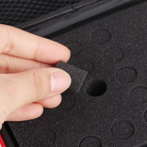 Reiseetui für 30 Fläschchen mit 1-3 ml ätherischen Ölen, tragbare Aufbewahrungsbox (Schwarz) (1/5)