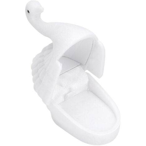 Schmuckkästchen in Schwanenform mit Samt-Innenfutter – Einzigartiges und praktisches Ohrring-Etui – Geschenkidee für Weihnachten oder Geburtstag (1/5)