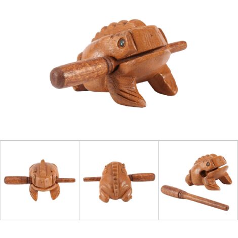Traditionelles thailändisches Musikinstrument, Frosch aus Holz, Dekoration für Zuhause oder Büro 3 (1/5)