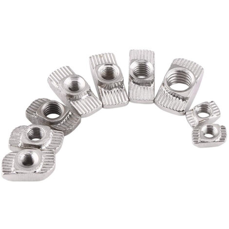 Hammerkopfmutter aus vernickeltem Kohlenstoffstahl für Aluminiumprofile, T-Nut (EU40 M519,58) (1/2)