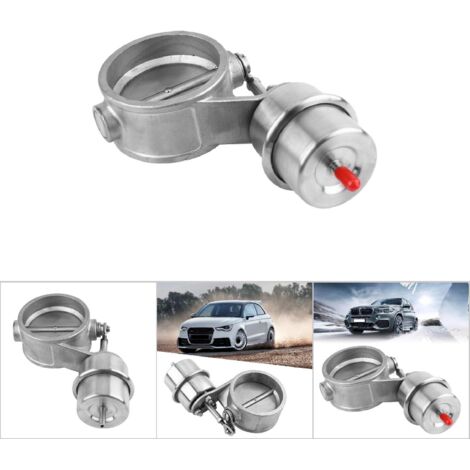 Universelles 2,5"-Auspuffregelventil für 63-mm-Rohre - Fahrzeugzubehör (geschlossen)