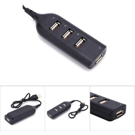 4-Port USB 2.0 Hub mit Micro-USB-Kabel für PC und Laptop (1/5)