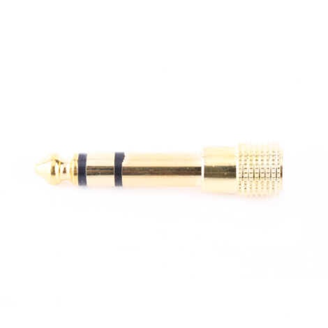 3,5-mm-Klinkenbuchse auf 6,5-mm-Klinkenstecker, vergoldeter Stereo-Adapter für Kopfhörer (1/5)
