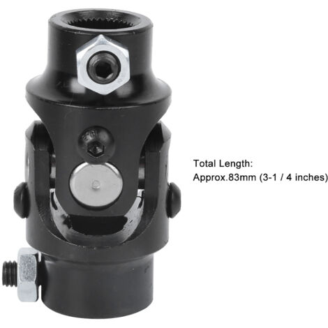 Universalgelenk-Lenkwelle 3/4-36 Zähne x 3/4 Zoll DD für Schleifmaschinen und Grader, Mustang-kompatibel (Schwarz) (1/5)
