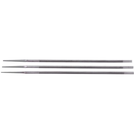 Set mit 3 gehärteten Stahlrundfeilen zum Schärfen von Kettensägenketten (5,5 mm) – Professioneller Schärfer (1/2)