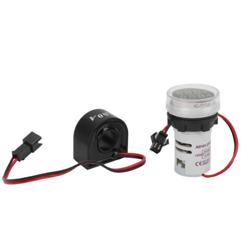 Doppelte Kontrollleuchte zur Anzeige von Wechselspannung und -strom 50–500 V, 0–100 A, weiß, AD101-22VAM (1/5)