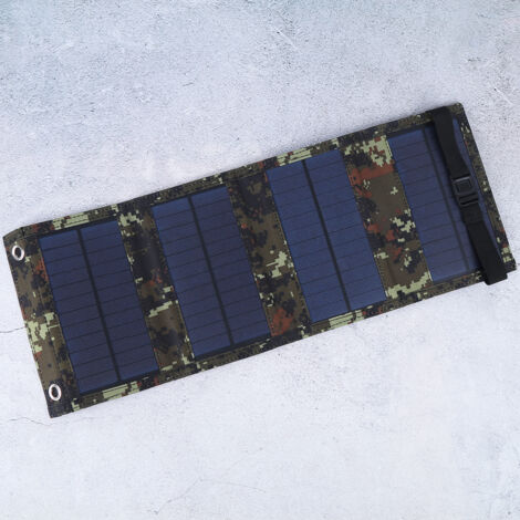 Tragbares und faltbares 10-W-5,5-V-Solarpanel für Notladung im Freien – Handy-Ladegerät und Powerbank (1/5)