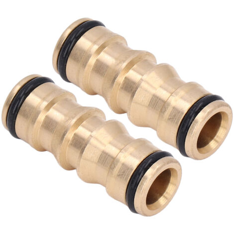 2-teiliges Messing-Schlauchverschraubungsset (Außengewinde auf Außengewinde), Schnellkupplung für flexible Schläuche, 1/2-Zoll-Anschlussset (1/5)