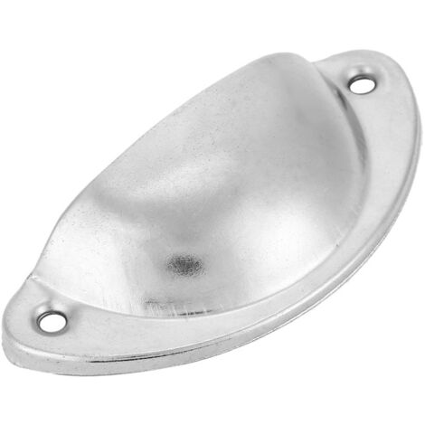 Antiker muschelförmiger Schubladengriff, silberfarben, für Möbel und Schränke (1/5)