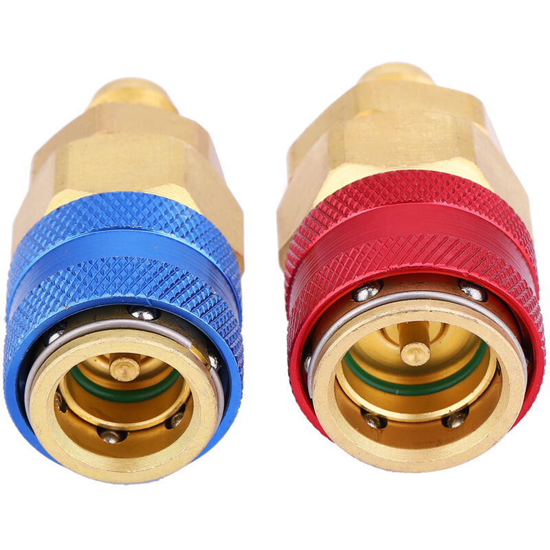 Adapter KFZ Klima Schnellkupplung Klimaanlage R134A Hochdruck mit Verbinder