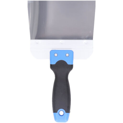 150 mm langer Spachtel aus spiegelpoliertem Edelstahl mit rutschfestem Gummigriff für Maler- und Renovierungsarbeiten (1/5)