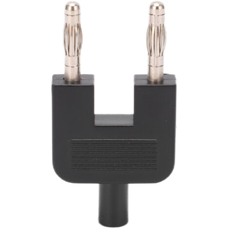 U35 Kurzschlussadapter 4 mm, 2 Stecker und Bananenstecker (Buchse), schwarz (1/5)
