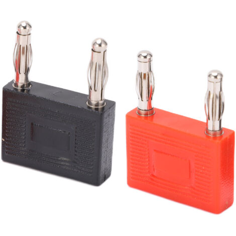 4-mm-Doppelbananenstecker U37, 1-zu-2-Adapter für DIY-Kabel, 16 mm Abstand (1/5)