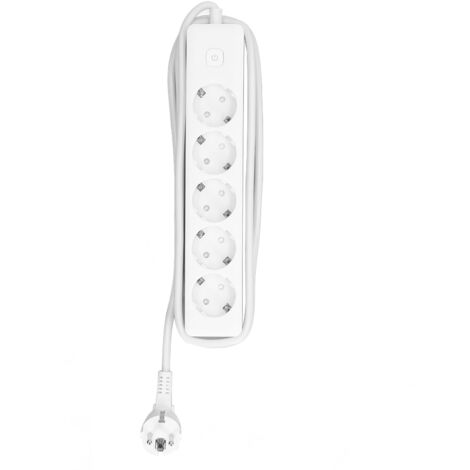 Wasserdichte 5-fach-EU-Steckdosenleiste mit 10A 2200W Kabel, ideal für Terrasse und Garten, wetterfest und überspannungsfest. (1/5)