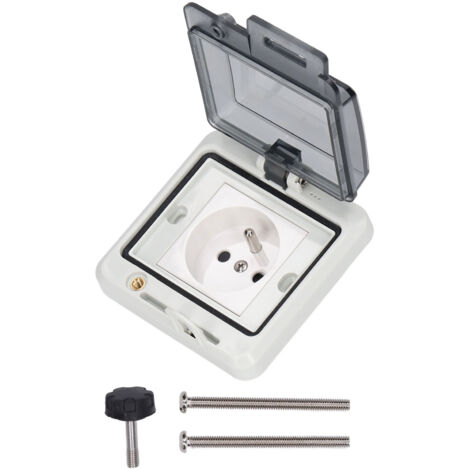 IP66 Wasserdichte Außensteckdose, 1 Modul, 16 A, 250 V für Garten und Terrasse (1/5)