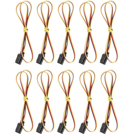 10 Servo-Verlängerungskabel, 3-polig, 45 cm – Hochbelastbar für Drohnen und Roboter (1/5)