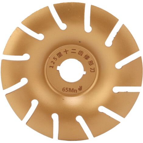 125 mm 12T Edelstahl-Formscheibe für Holzbearbeitung mit Winkelschleifer (1/5)
