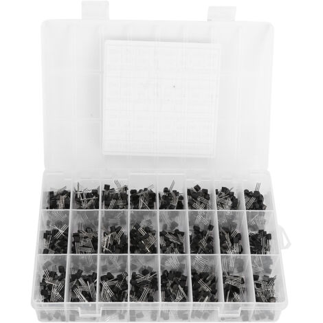 840 Stück NPN-Transistoren im TO92-Gehäuse, 2N2222- und BC558-Transistor-Kit für elektronische Schaltungen (1/5)