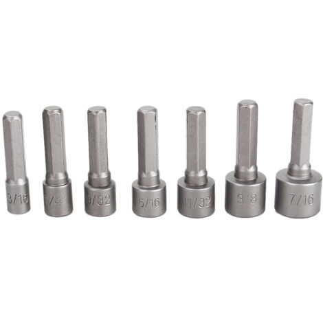 Set mit 14 robusten Sechskant-Steckschlüsseln, Steckschlüsseladapter, nichtmagnetischen Bits (1/5)