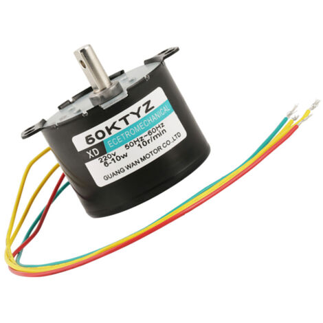 68KTYZ Permanentmagnet-Synchronmotor – AC 220V, 28W, 5-80 U/min, CW/CCW, Metallgehäuse, Leise & Langlebig, Für Instrumente, Automation, Klebemaschinen