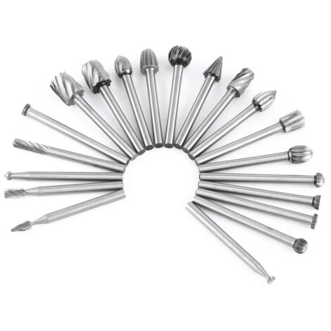 20 HSS-Fräser aus Hochgeschwindigkeitsstahl für Holzschnitzerei und Gravur, 3 mm Schaft (1/5)