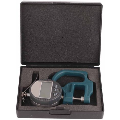 Digitales Dickenmessgerät für Leder, Papier und Stoff – Messbereich 0–12,7 mm, Genauigkeit 0,01 mm, Dickenmessung weicher Materialien