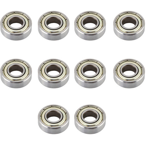 10 Miniatur-Hochtemperatur-Stahlkugellager 698ZZ (8 x 19 x 6 mm) – 10er-Packung für Modellbau und Reparaturen (1/5)