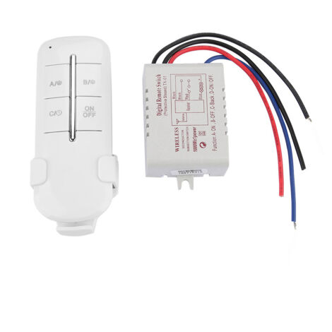 1000W Funk-Ein/Aus-Schalter für Beleuchtung, Fernbedienung AC 180-240V (1 Kanal) (1/5)