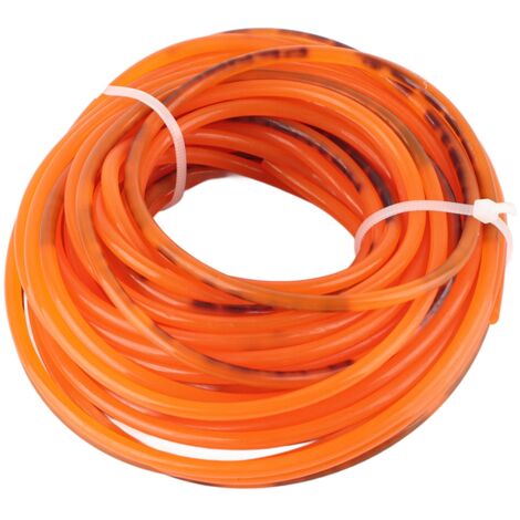 Runder, glatter, orangefarbener Polyurethan-Antriebsriemen (PU), 3 mm Durchmesser x 10 m Länge, zur Kraftübertragung (1/5)