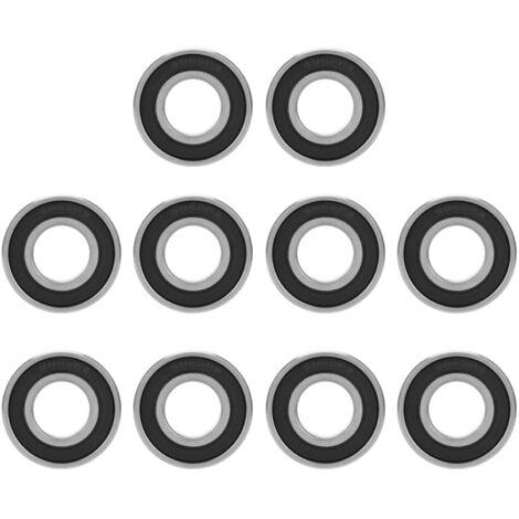 10 Stück 6002-2RS abgedichtete Gummikugellager, Abmessungen 15x32x9mm, für industrielle Anwendungen (1/5)