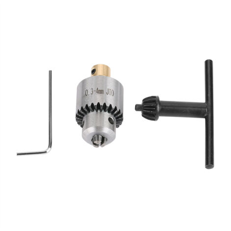 JTO Kegelbohrfutter 0,3-4 mm mit Schlüssel, für Drehbank und elektrische Bohrmaschine. (1/5)
