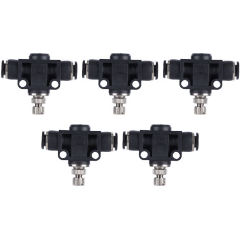 5-teiliges pneumatisches PVC-Gasventil mit 6-mm-Kompressionsanschlüssen (1/5)