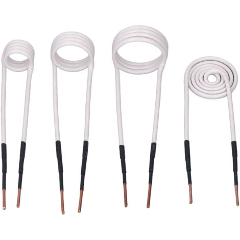 Set mit 4 Induktionsspulen für Heizungsanlagen, HLK-Zubehör mit 2,5 mm Messingkern, flache und runde Formen (20–40 mm) (1/5)