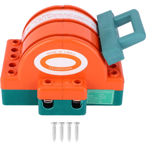 32A orange und roter zweipoliger Schalter für elektrische Installationen (1/5)