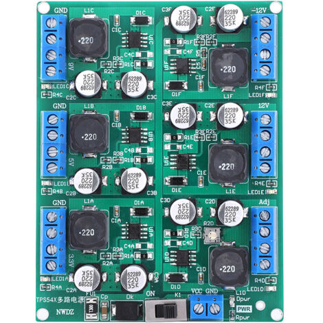 TPS5430 DC-DC-Wandlermodul, 5,5-36V auf 5V Spannungsregler, hocheffizientes Schaltnetzteil für Elektronikprojekte. (1/5)