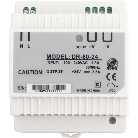 60W 24V DR-60-24 DIN-Schienen-Netzteil - Geschalteter AC/DC-Wandler (1/5)