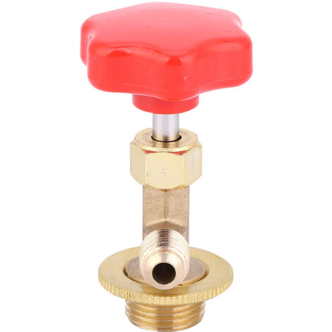 Flaschenöffner aus Messing für Kältemittel R134A/R22 mit 1/4"-SAE-Anschluss (1/5)