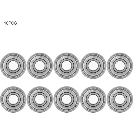 10 Edelstahl-Kugellager 608ZZ 8x22x7mm mit doppelter Dichtung - 10er-Packung (1/5)