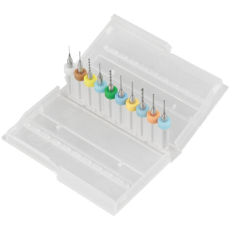 10 Hartmetallbohrer 0,3-1,2 mm für Leiterplatten und gedruckte Platinen (1/5)
