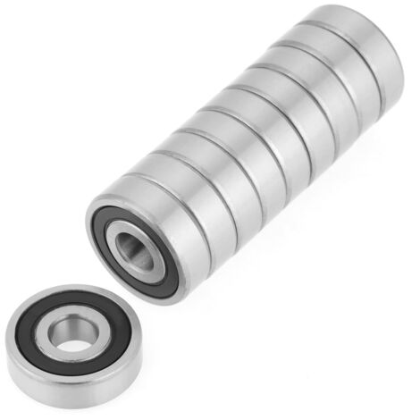 10 abgedichtete Lager 6200-2RS, 10x30x9 mm, für industrielle und mechanische Anwendungen (1/5)