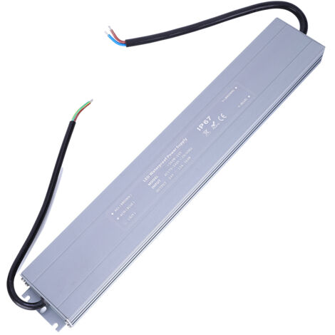 Wasserdichtes 360-W-Netzteil (24 V AC/DC), ultraflaches Design, eloxiert, 170–240 V AC, 50/60 Hz Eingang (1/5)