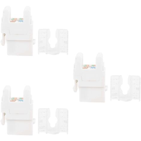 RJ45-Stecker Kategorie 6A, 3er-Pack für Hochgeschwindigkeits-Netzwerkverkabelung – 180°-Winkelmodul (1/5)