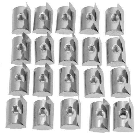 M8-Klauenmutter für Aluminiumprofile, 20er-Packung – Federmutter der Serie 40 (1/5)