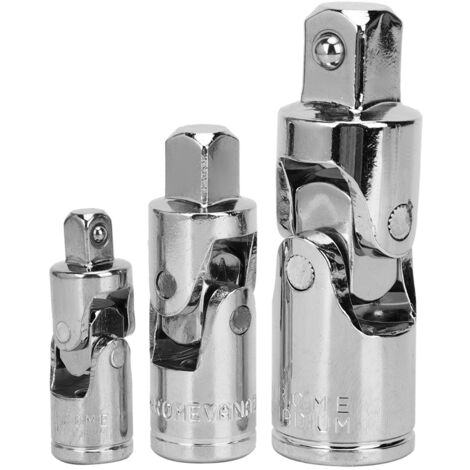 3-teiliges Universaladapter-Set aus spiegelgehärtetem CR-V-Stahl 1/4", 3/8", 1/2" für Werkzeuge (1/5)