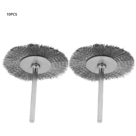 10 Flachdrahtbürsten zum Polieren (3x38mm) - Einzelpackung (1/5)