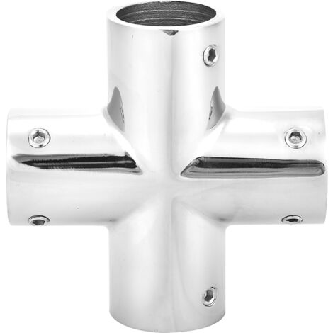 4-Wege-Fitting aus Edelstahl 316, 90°-Winkel, 25 mm (1 Zoll) Durchmesser für Sanitärarmaturen